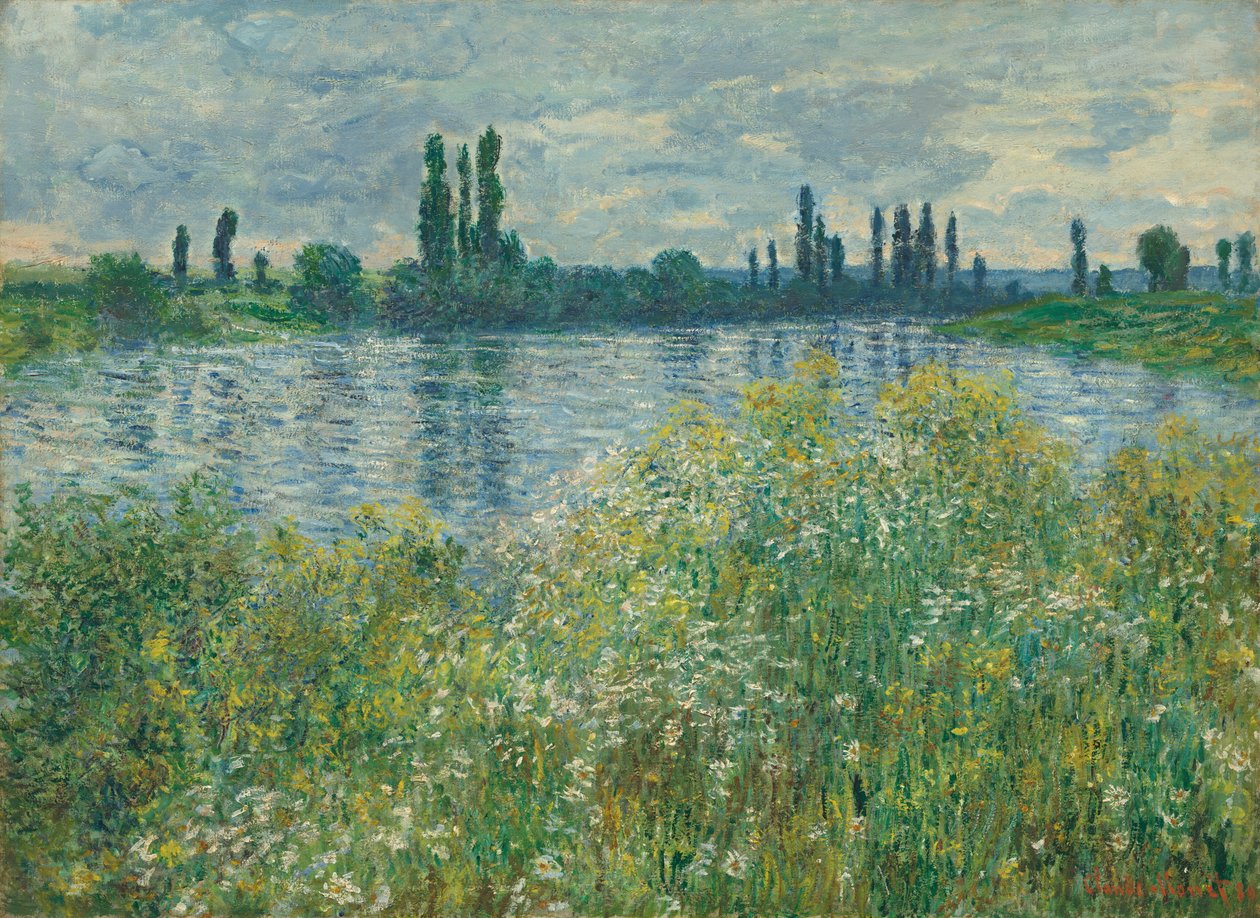 Seine Kıyıları, Vétheuil by Claude Monet