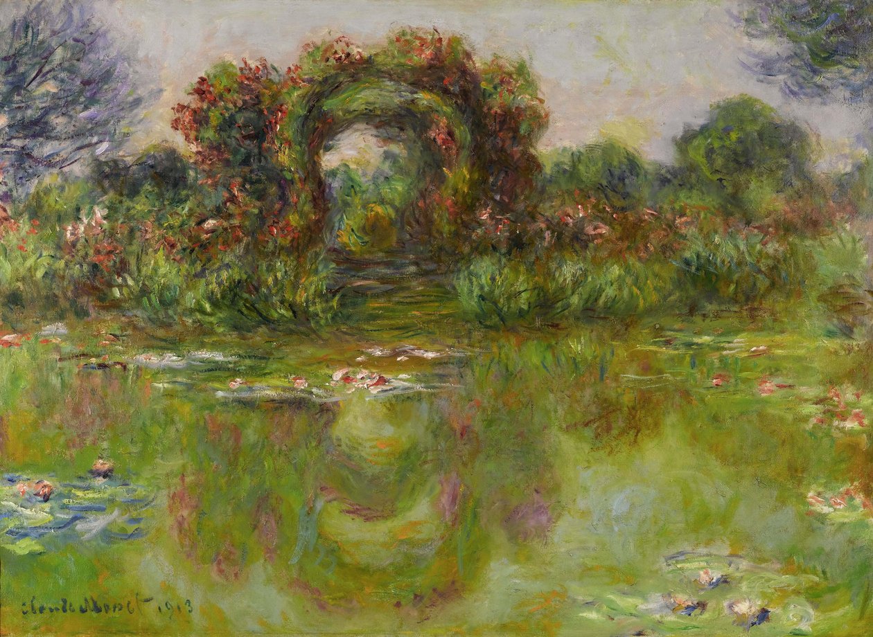 Nilüferler Göleti, Rosiers, 1913 by Claude Monet