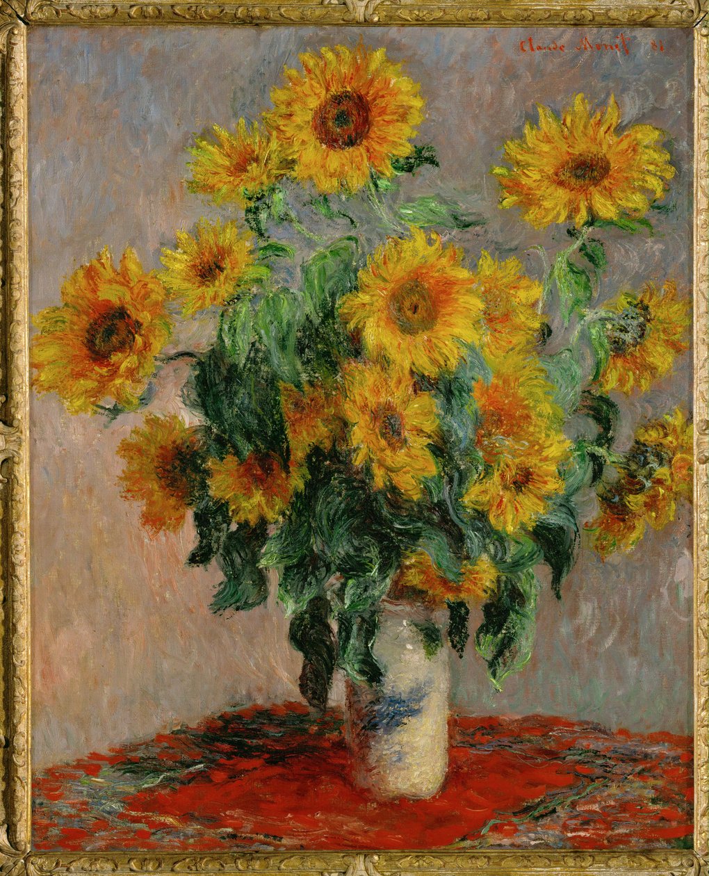 Bouquet de Soleils (tuval üzerine resim) by Claude Monet