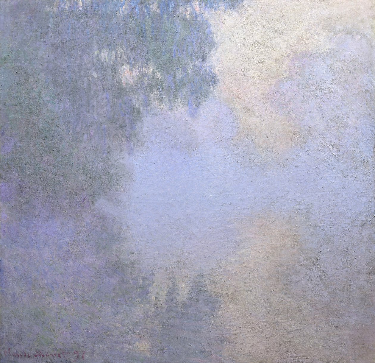 Giverny yakınlarındaki Seine dalı by Claude Monet