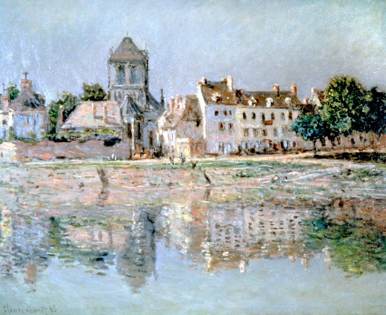 Vernon Nehri kıyısında, 1883 by Claude Monet