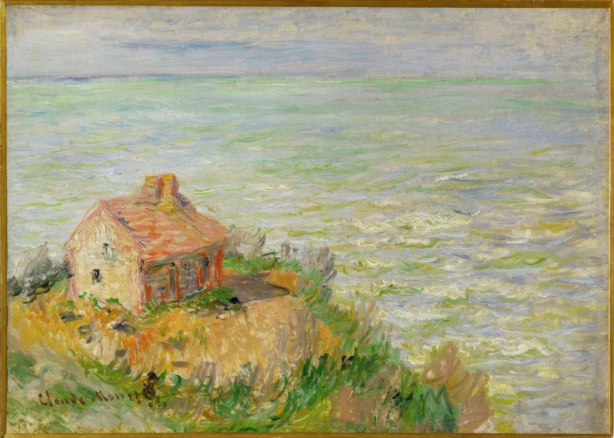 Gümrük kabini, öğleden sonra etkisi by Claude Monet
