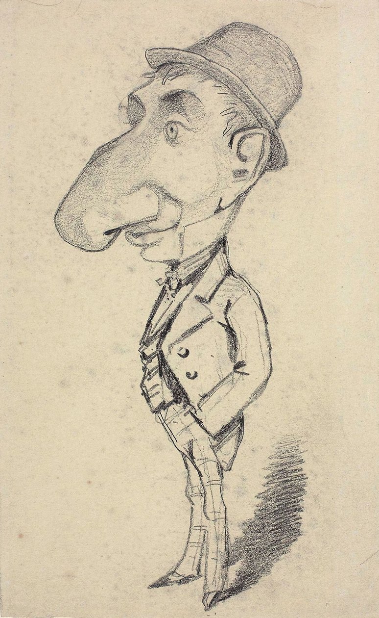 Büyük Burunlu Adam Karikatürü by Claude Monet