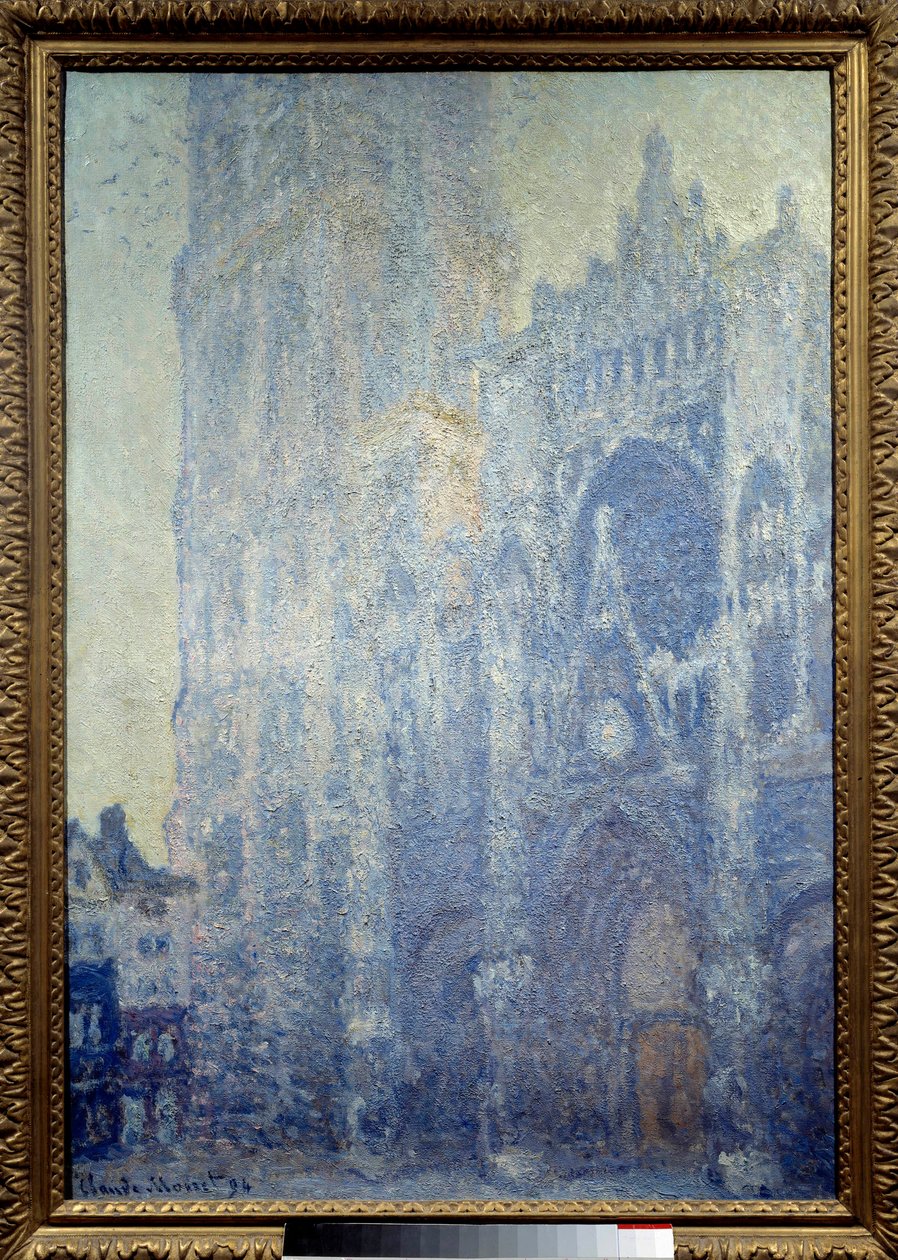 Cathedrale Notre-Dame de Rouen, portal ve kule Saint Romain, etki du matin, uyum blanche Resim Claude Monet (1840-1926) 1893 Güneş. 1,06x0,73 m Paris, musee d