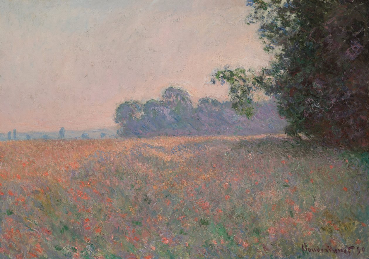 Yulaf ve haşhaş tarlası by Claude Monet