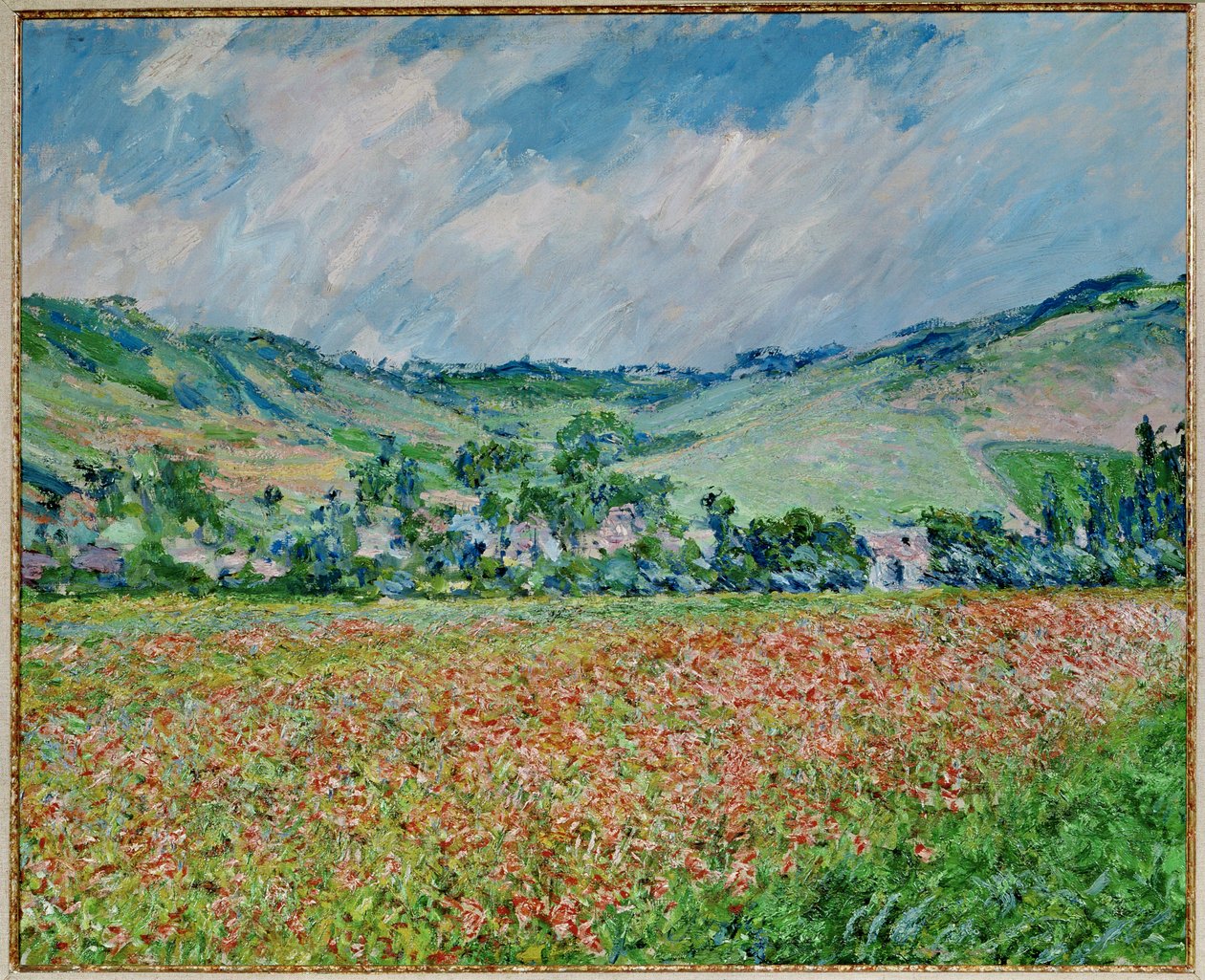 Gelincik tarlası (tuval üzerine yağlıboya) by Claude Monet