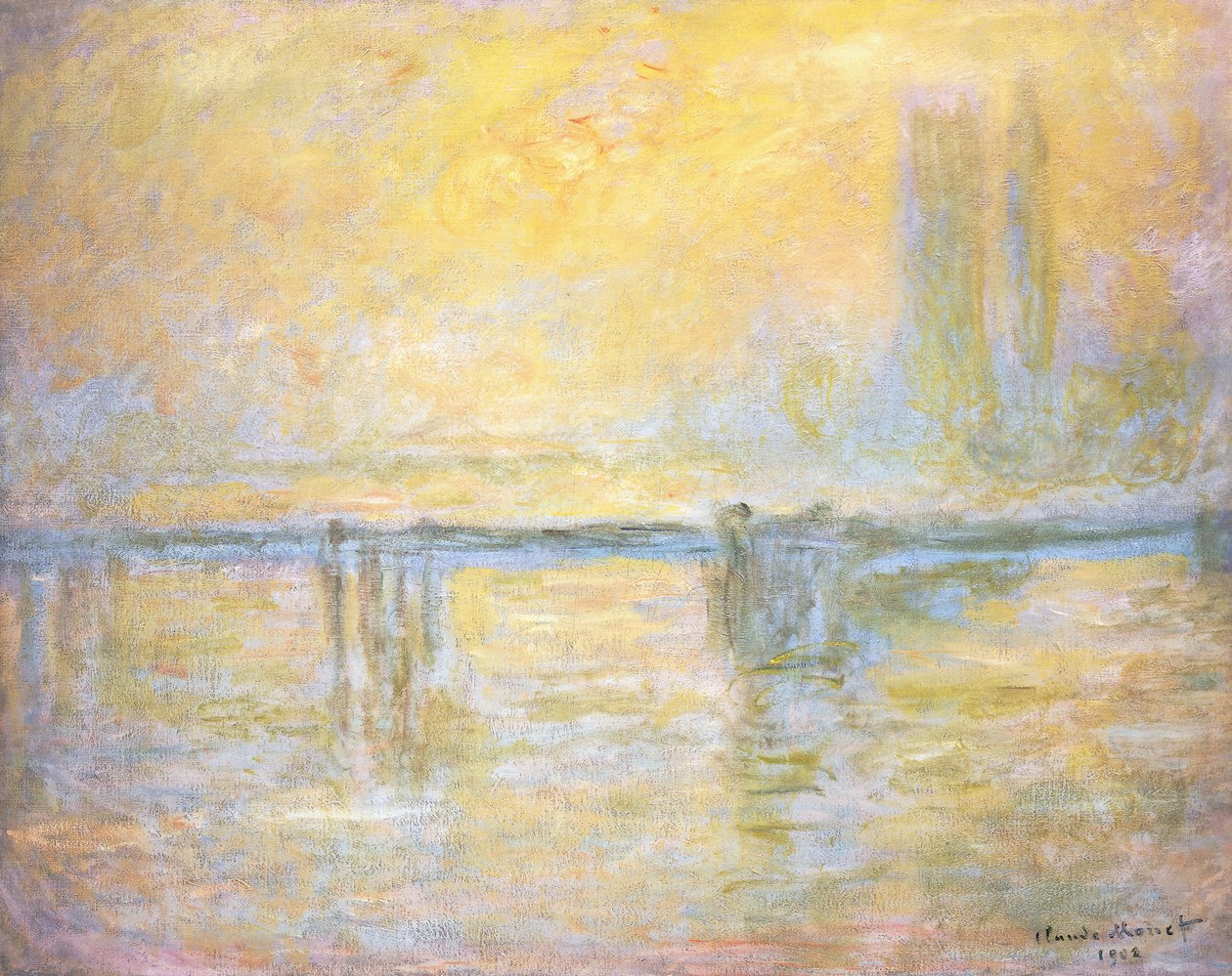 Charing Çapraz Köprü, Sis; Charing Cross Köprüsü, Brouillard, 1902 by Claude Monet