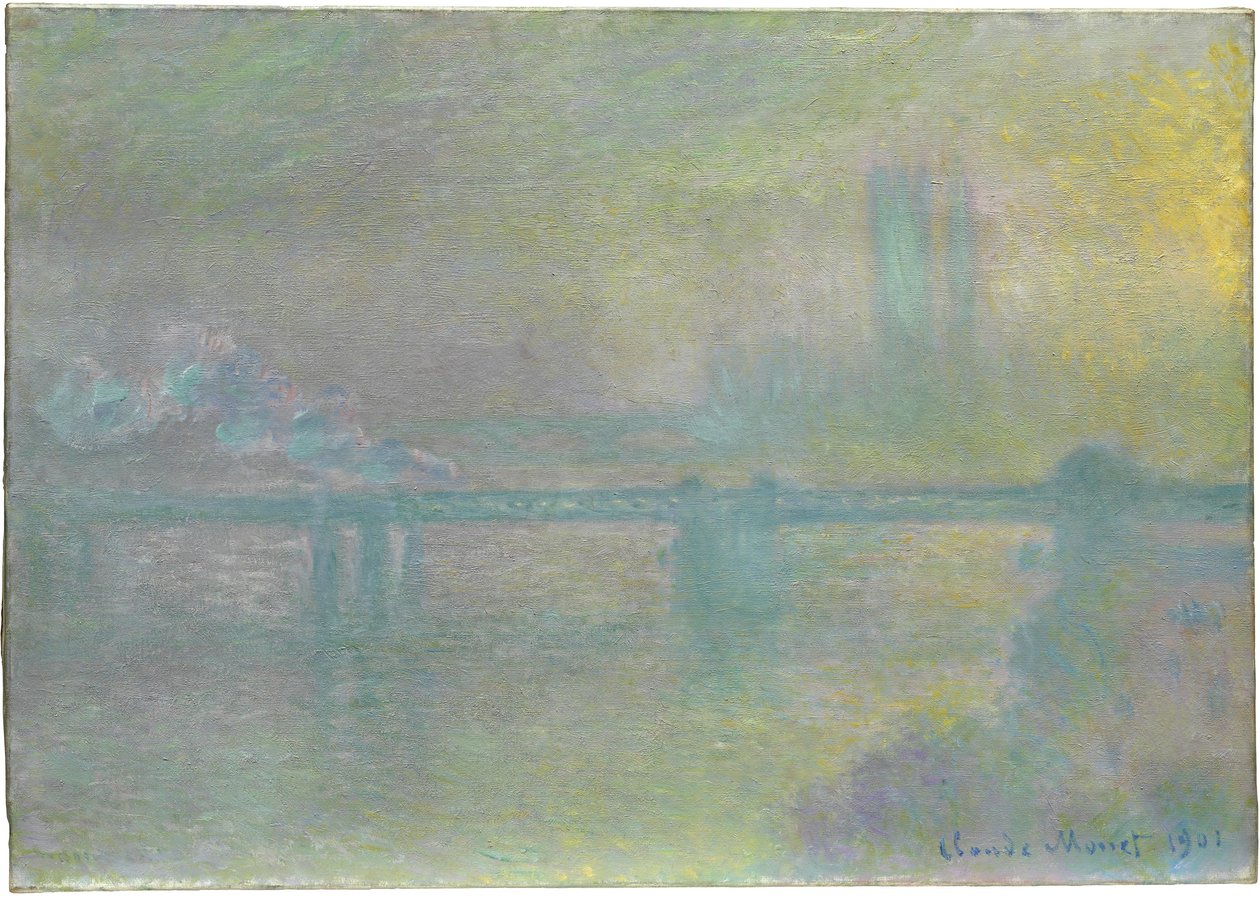 Charing Cross Köprüsü, Londra, 1901 by Claude Monet