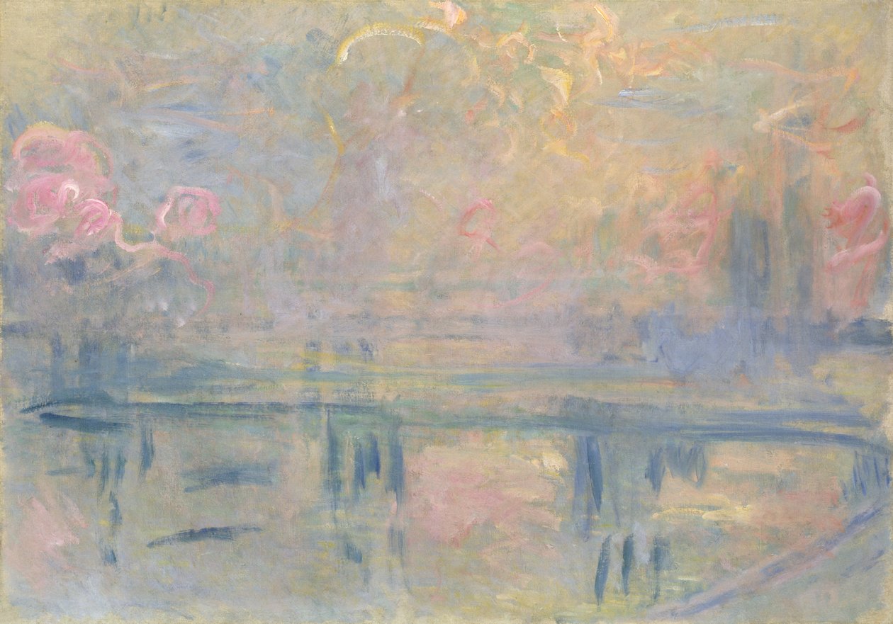 Charing Cross Bridge, 1900 dolayları (tuval üzerine yağlıboya) by Claude Monet