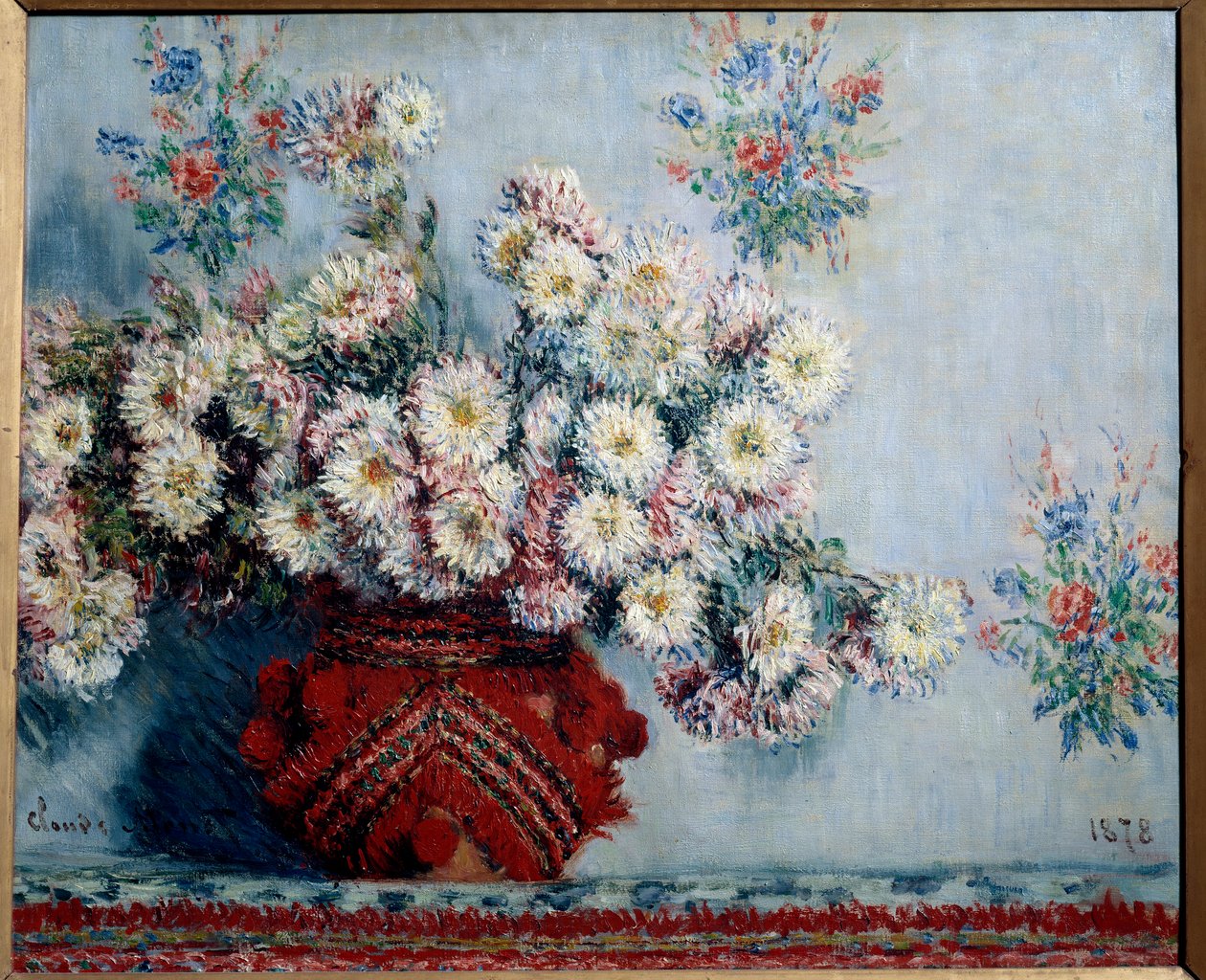 Krizantem Tablosu Claude Monet (1840-1926) 1878, tuval üzerine yağlıboya, Dim. 0,54x0,65 m Paris, musee d