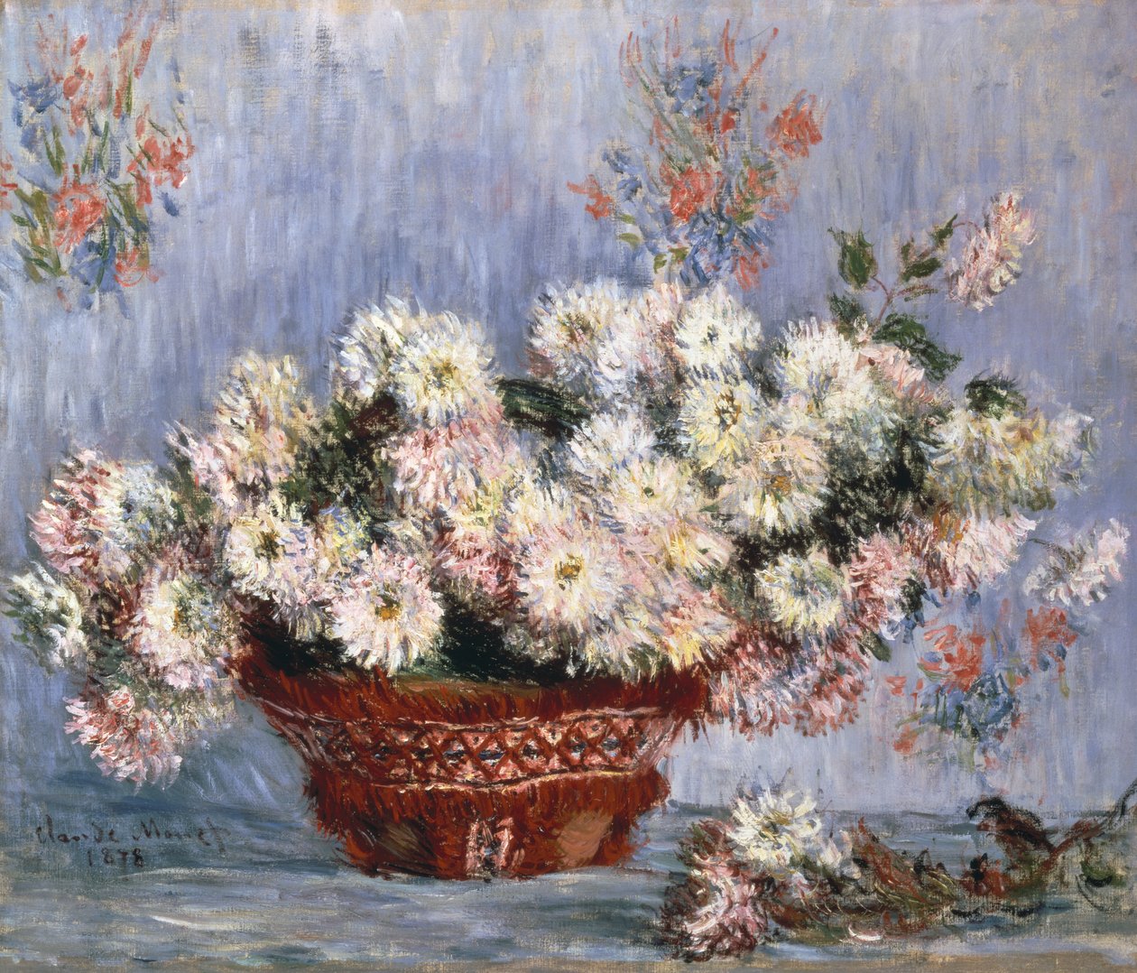 Krizantemler, 1878 by Claude Monet