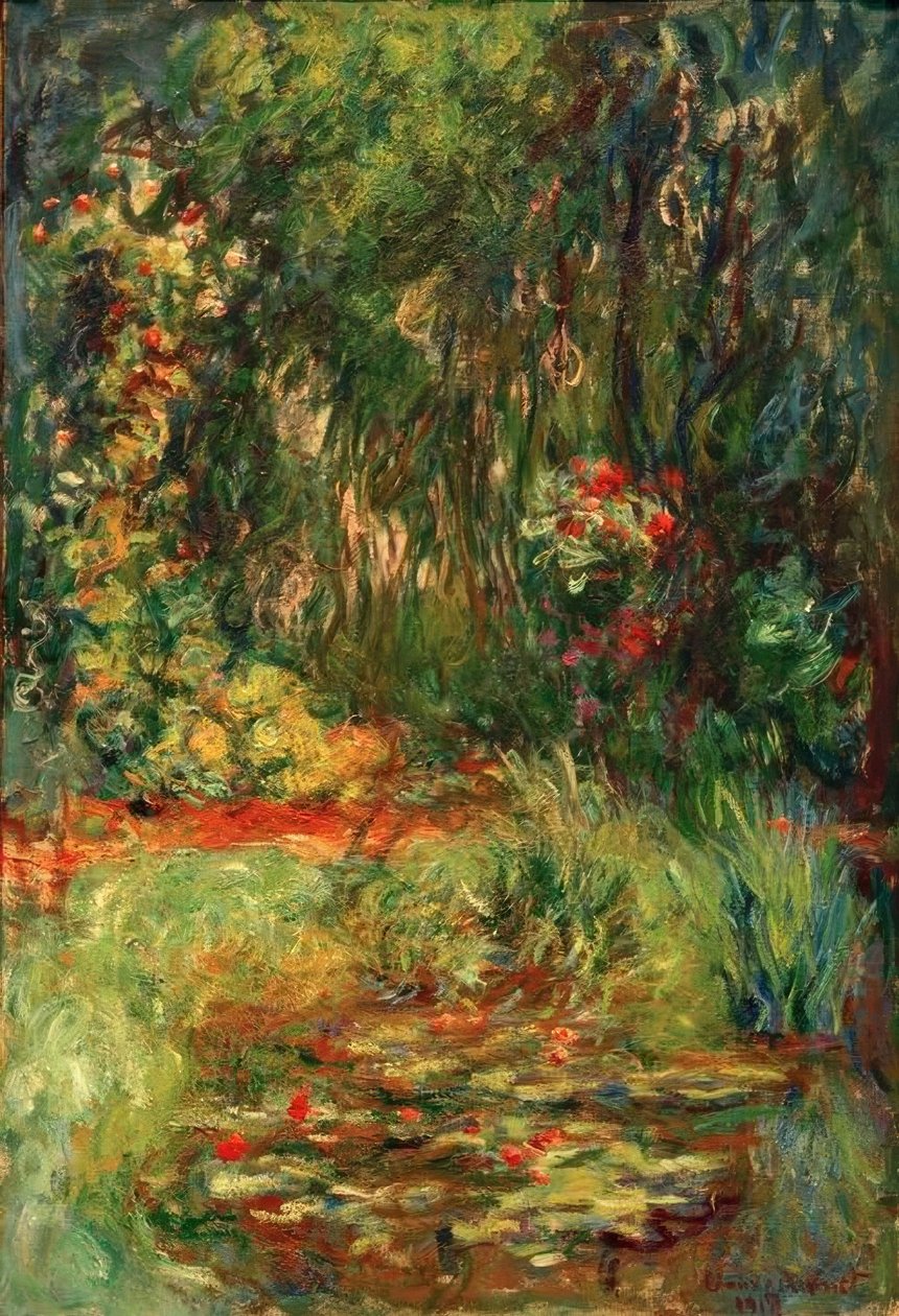 Nilüfer göletinin köşesi by Claude Monet