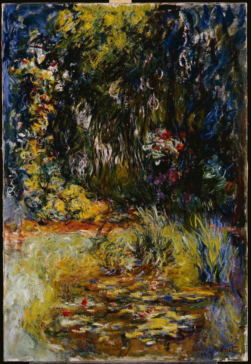 Nilüferli Göletin Köşesi, 1918 by Claude Monet