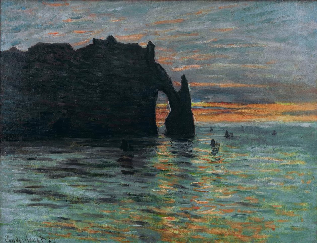 Gün batımı by Claude Monet