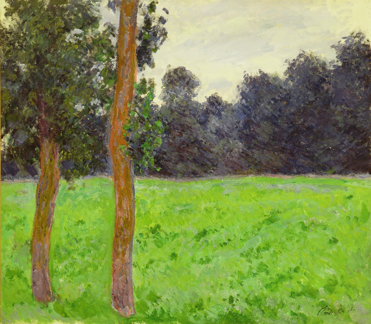 Çayırda İki Ağaç, 1886 by Claude Monet