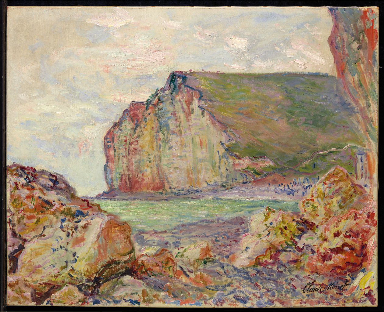 Petites-Dalles Kayalıkları, 1884 by Claude Monet