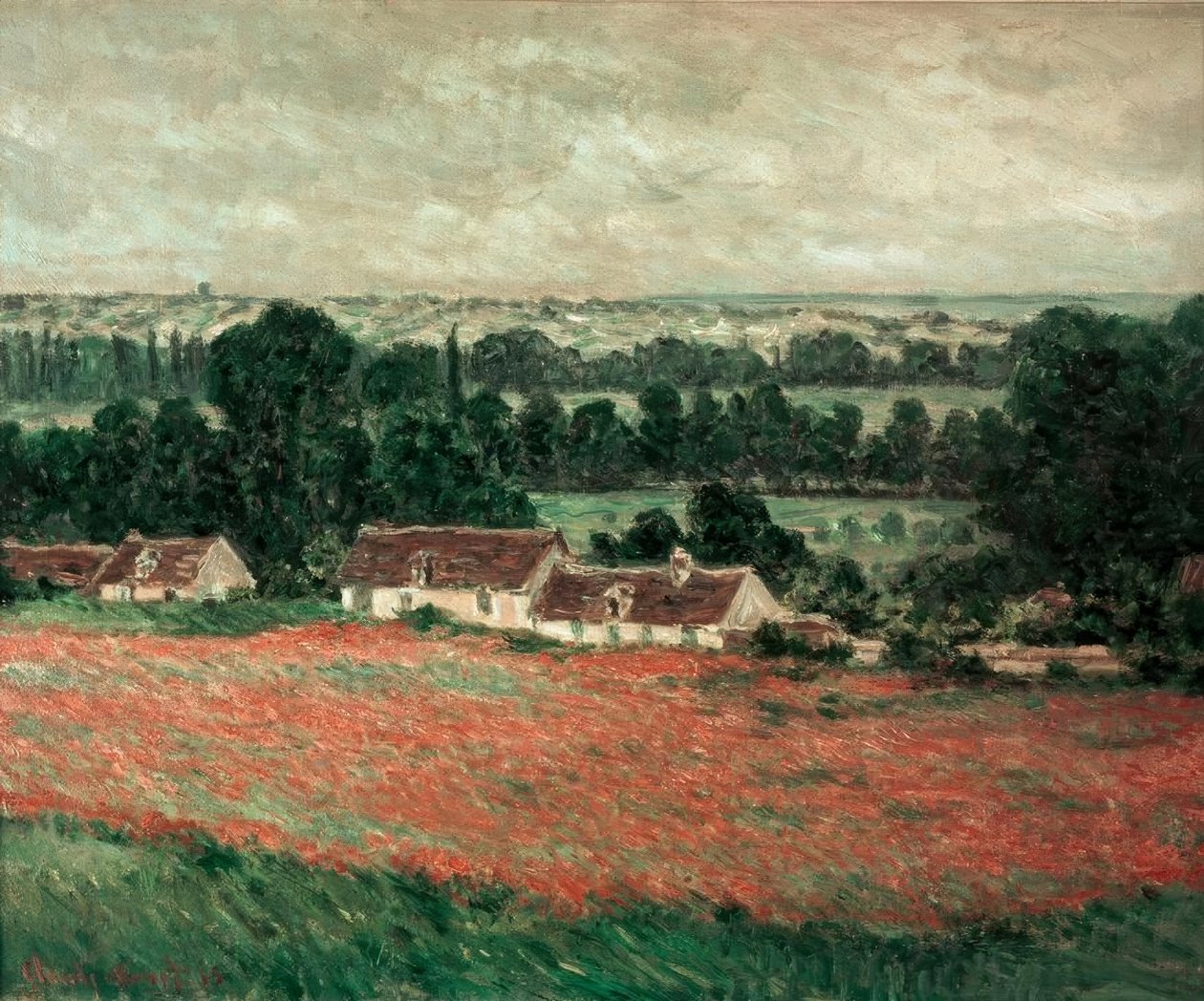 Gelincik Tarlası, Giverny by Claude Monet