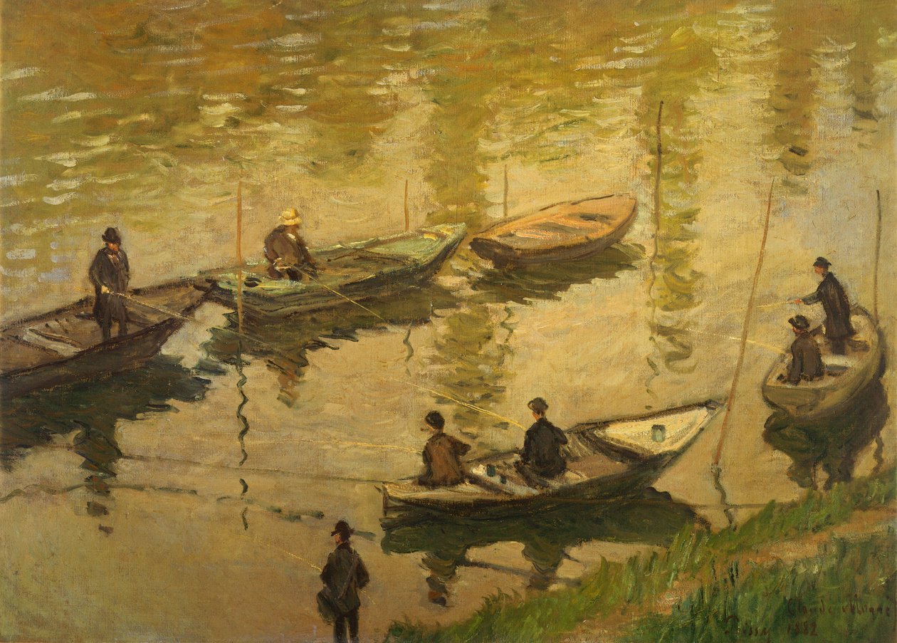 Seine'deki balıkçılar by Claude Monet