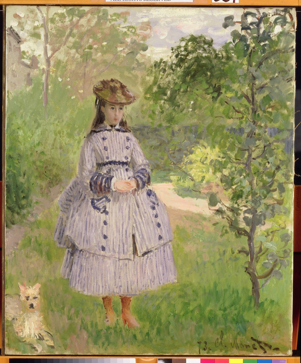 Bahçedeki Kız, 1873 by Claude Monet