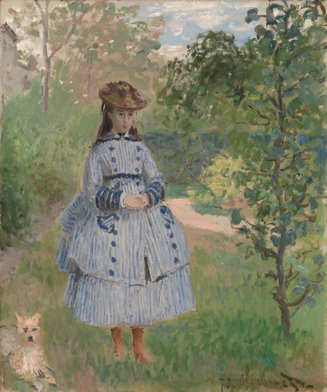 Köpekli Kız by Claude Monet