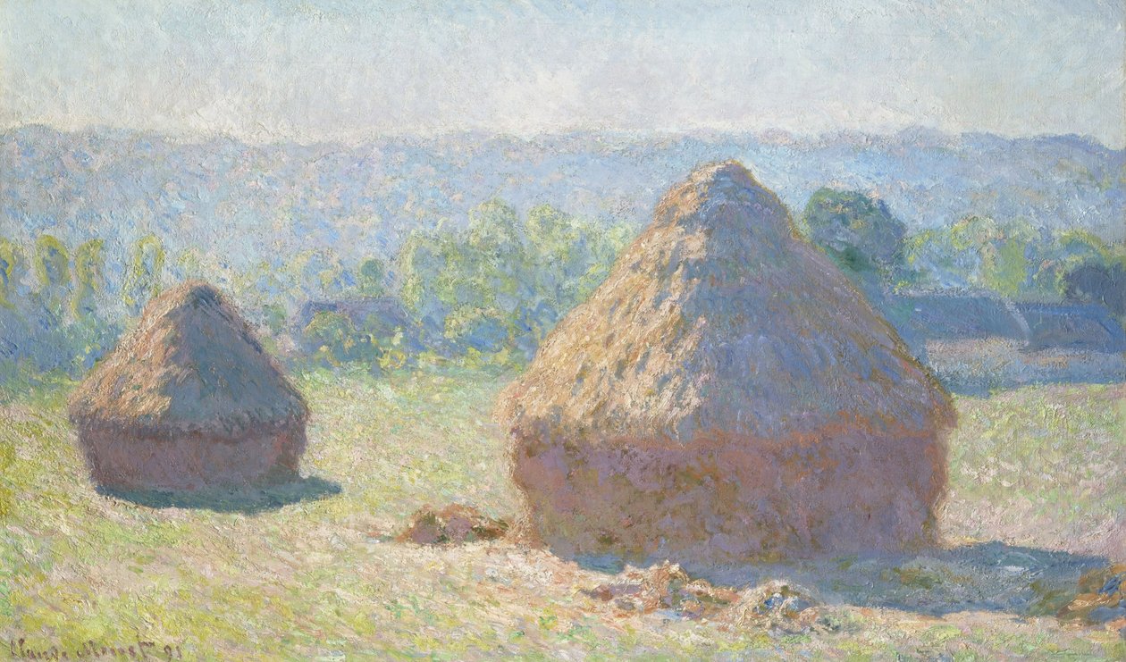 Akşam Güneşinde Samanlık, 1891 by Claude Monet
