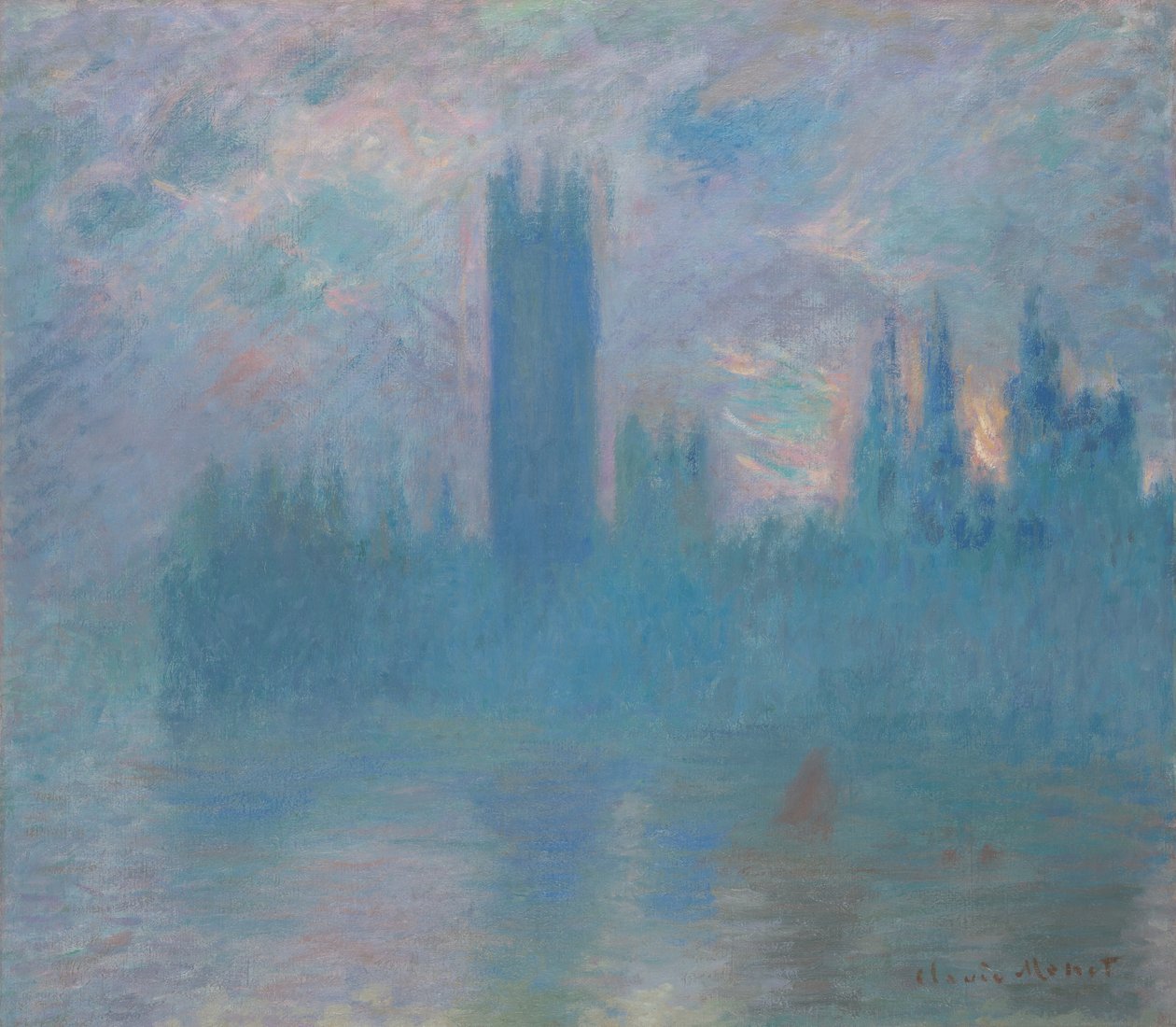 Parlamento Binaları, Londra by Claude Monet