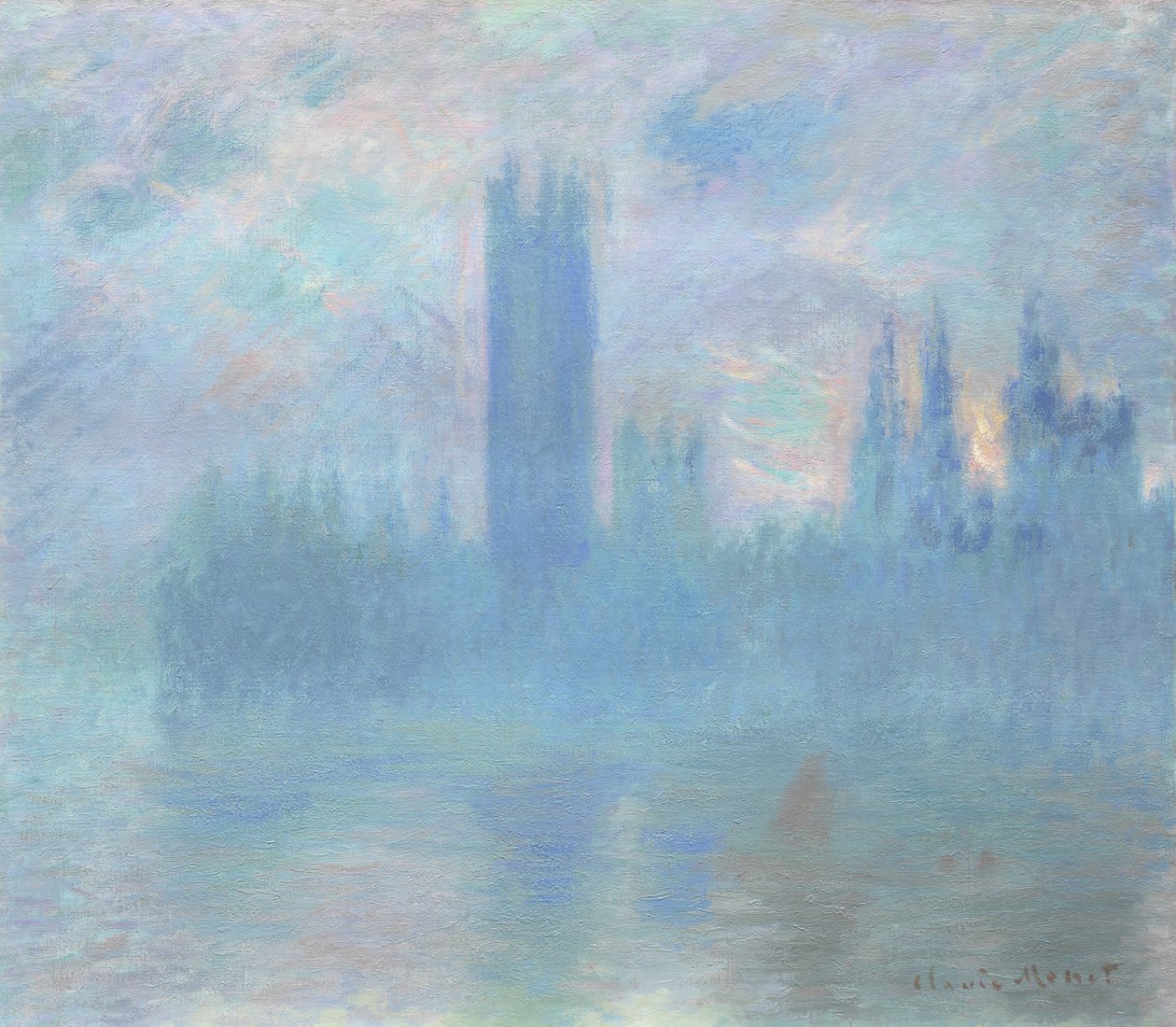 Parlamento Binaları, Londra, 1900-01 by Claude Monet