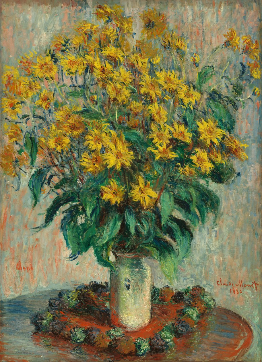 Kudüs Enginar Çiçekleri, 1880. by Claude Monet