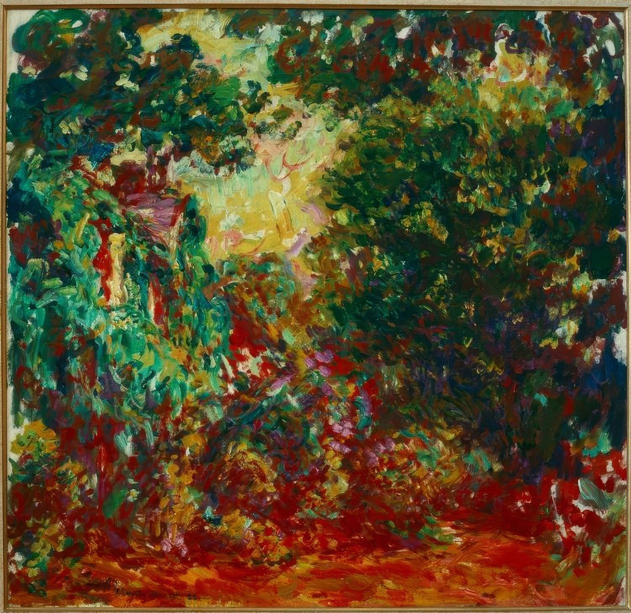 Gül Bahçesinden görülen Sanatçının Evi (Das Haus de by Claude Monet