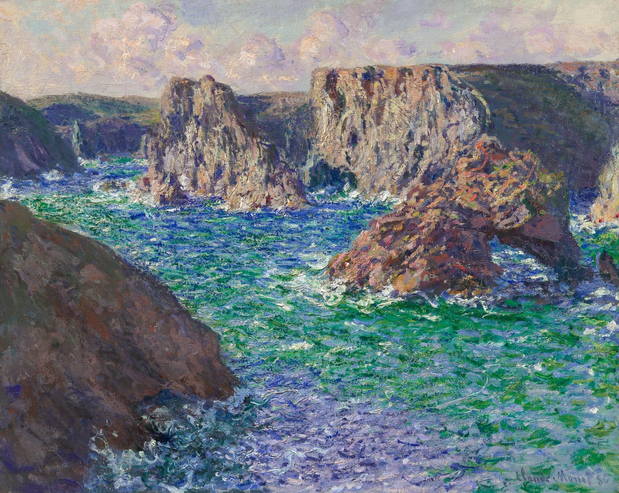 La Roche Guibel, Port-Domois by Claude Monet