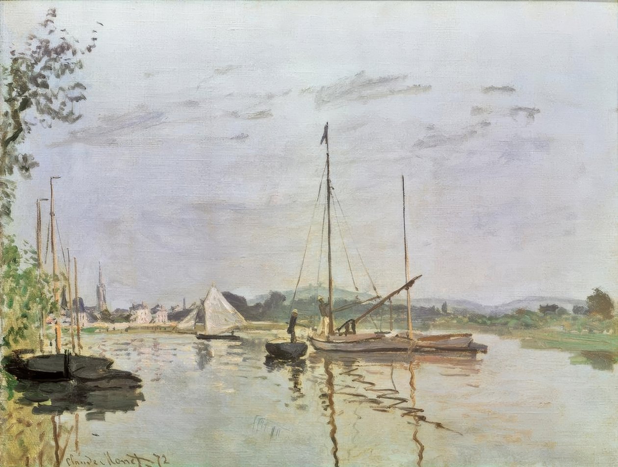 Tekne, Argenteuil by Claude Monet