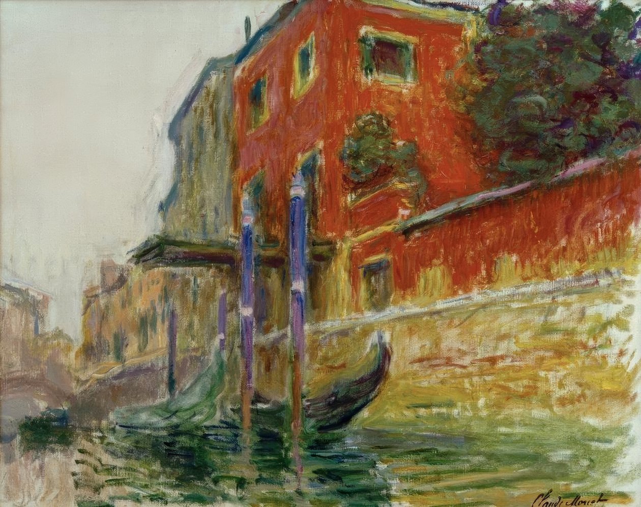 Kırmızı ev, kroki by Claude Monet
