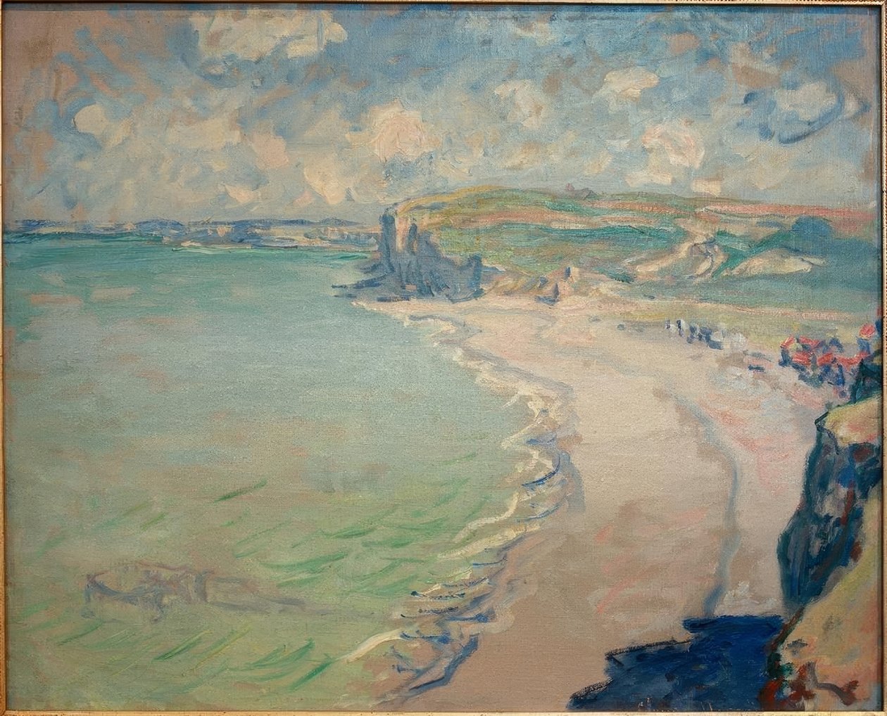 Pourville Plajı (Der Strand von Pourville) by Claude Monet