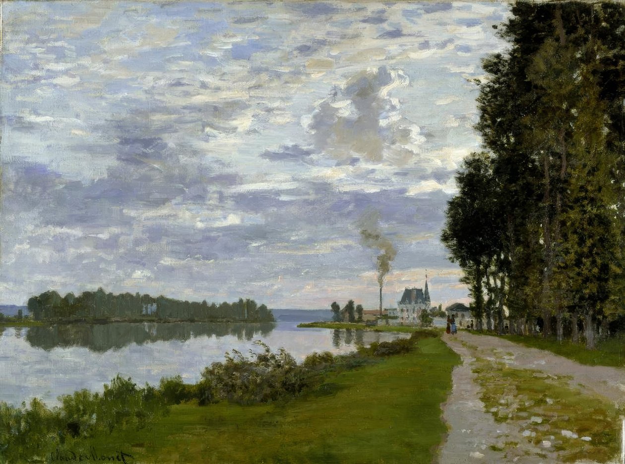 Argenteuil gezinti yolu by Claude Monet