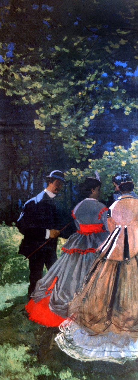 Çimlerde Öğle Yemeği, Sol Panel, 1865 by Claude Monet