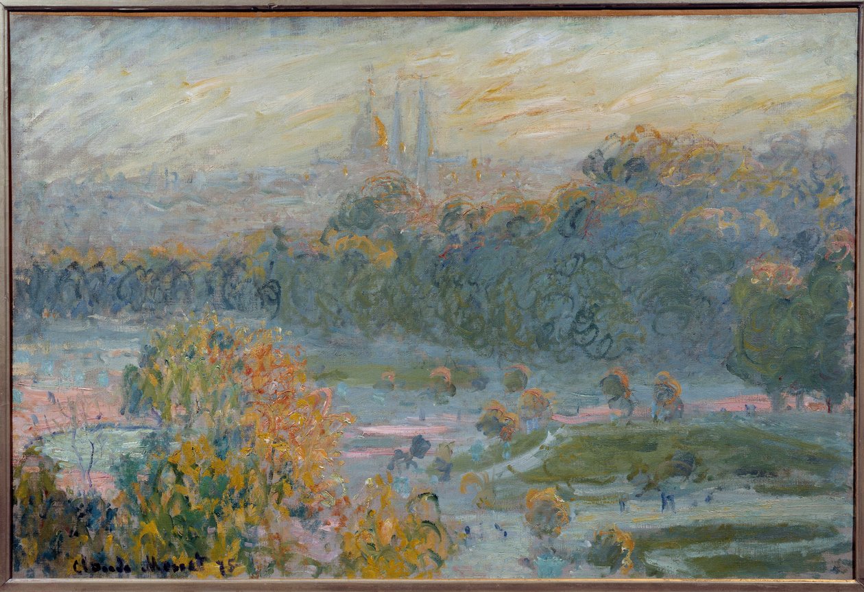 Tuileries Bahçe Tablosu Claude Monet (1840-1926) 1875 Güneş. 0.5x0.75m Paris, Musee d