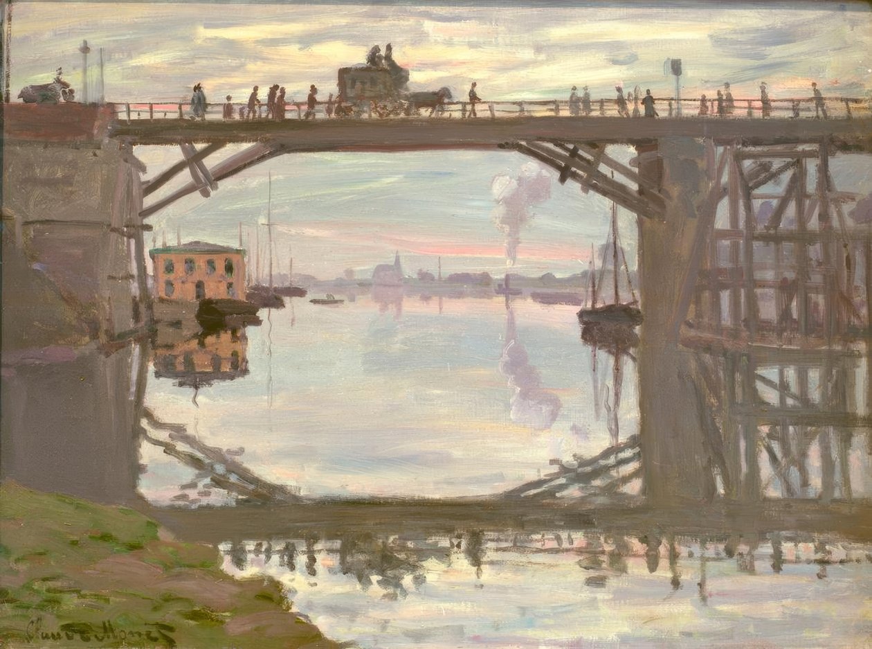 Ahşap köprü (Die Holzbrücke) by Claude Monet