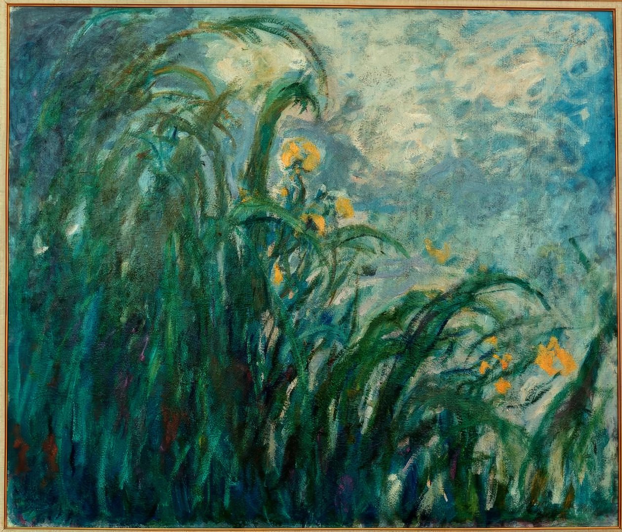Les Iris sarısı (Sarı Süsenler) by Claude Monet