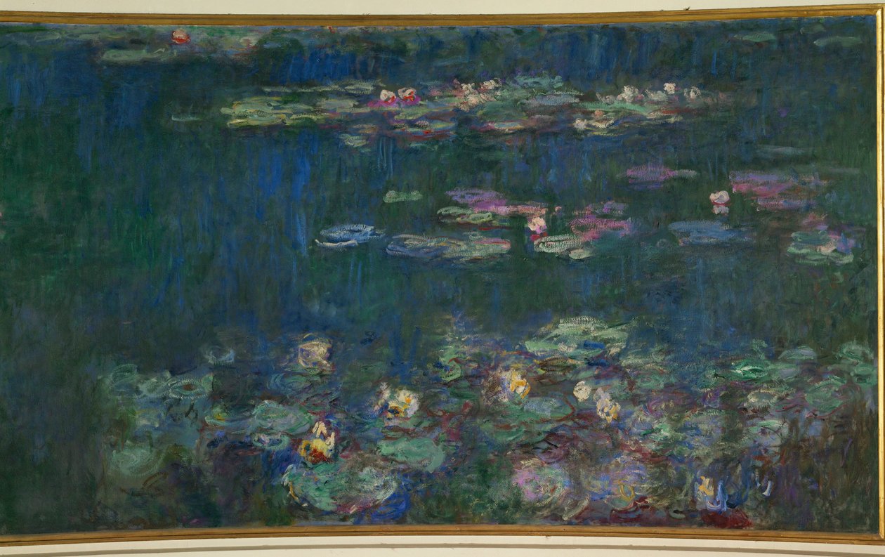 Les Nympheas (tuval üzerine yağlıboya) by Claude Monet