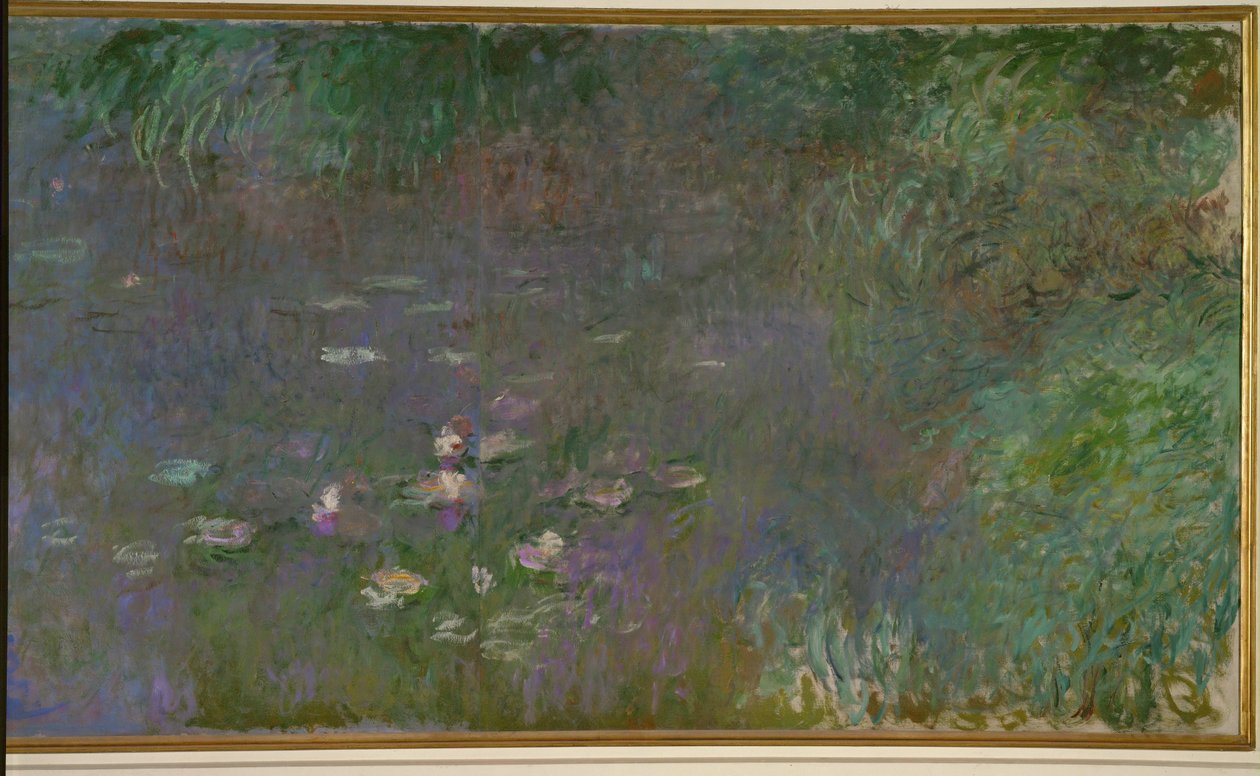Les Nympheas: matin (tuval üzerine yağlıboya) by Claude Monet