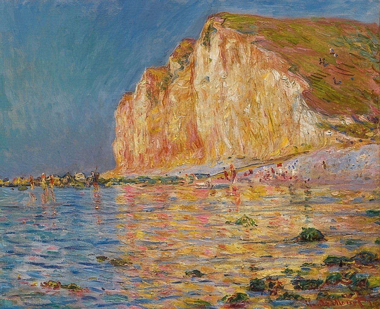 Les Petites-Dalles ve Ebbe. 1884 by Claude Monet