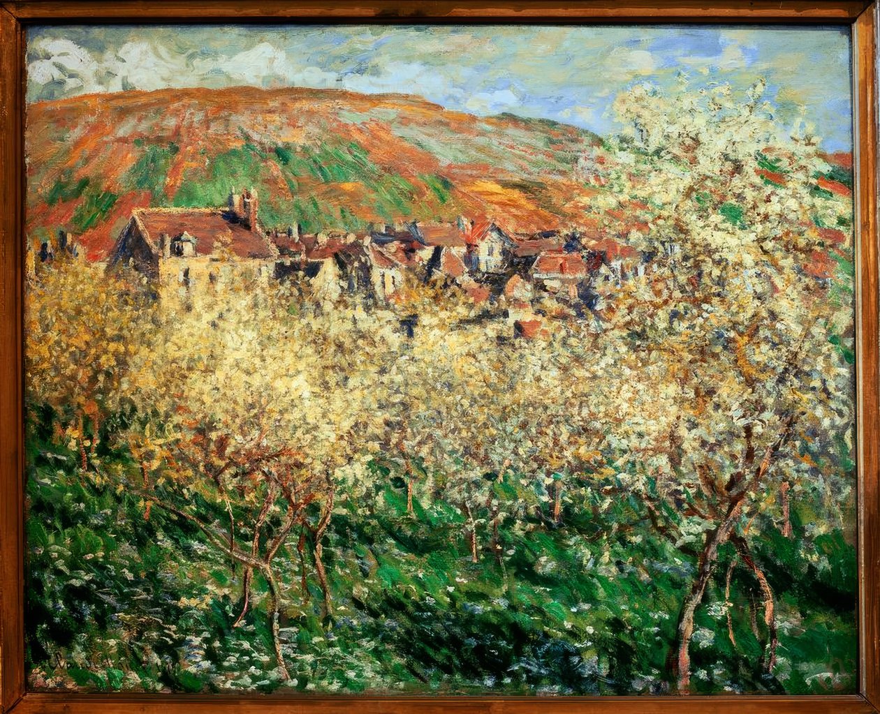 Les Pruniers en Fleurs à Vetheuil (Çiçeklenen Zwetschgenbäume by Claude Monet