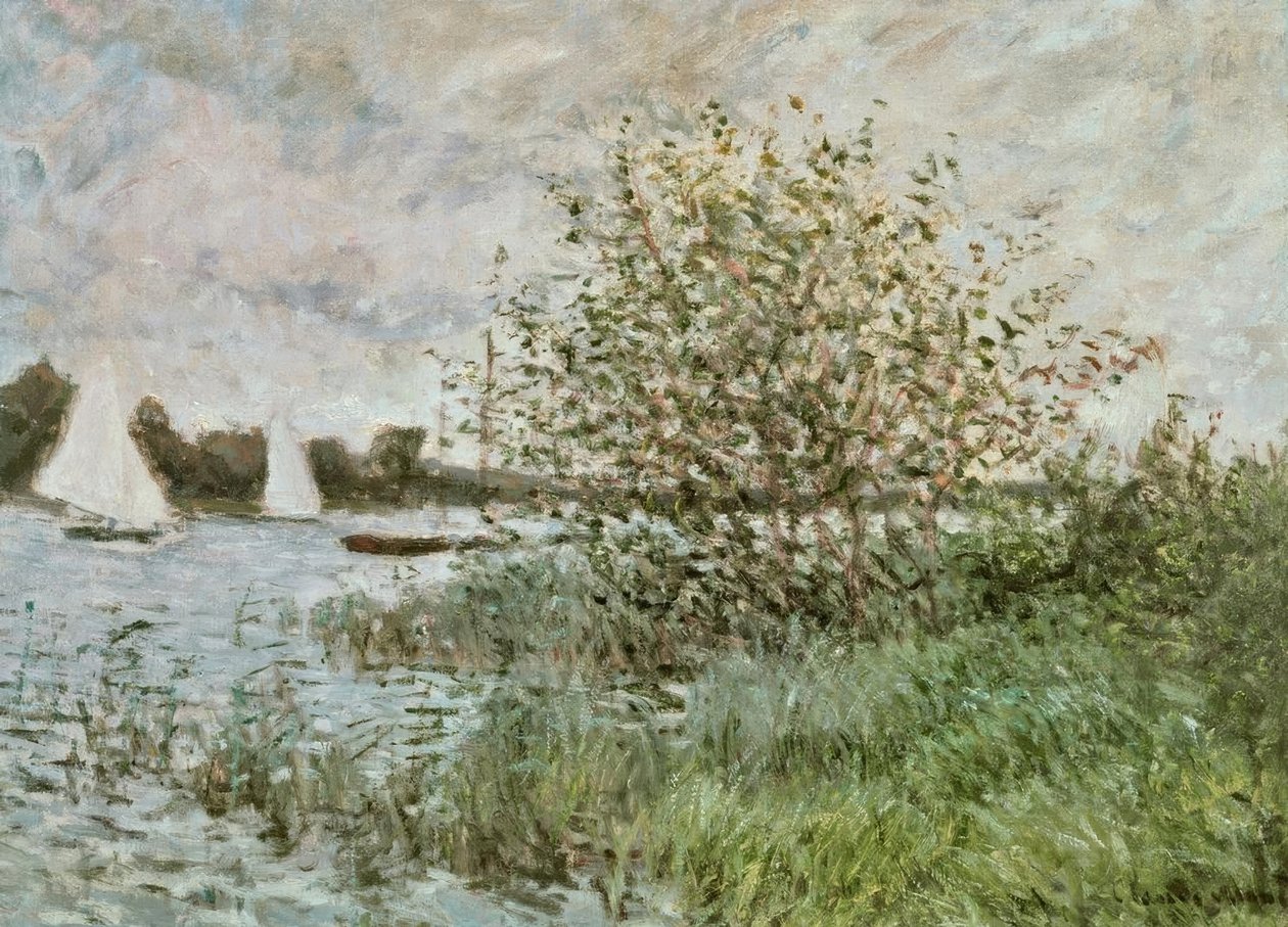 Argenteuil yakınlarındaki Seine kıyıları by Claude Monet