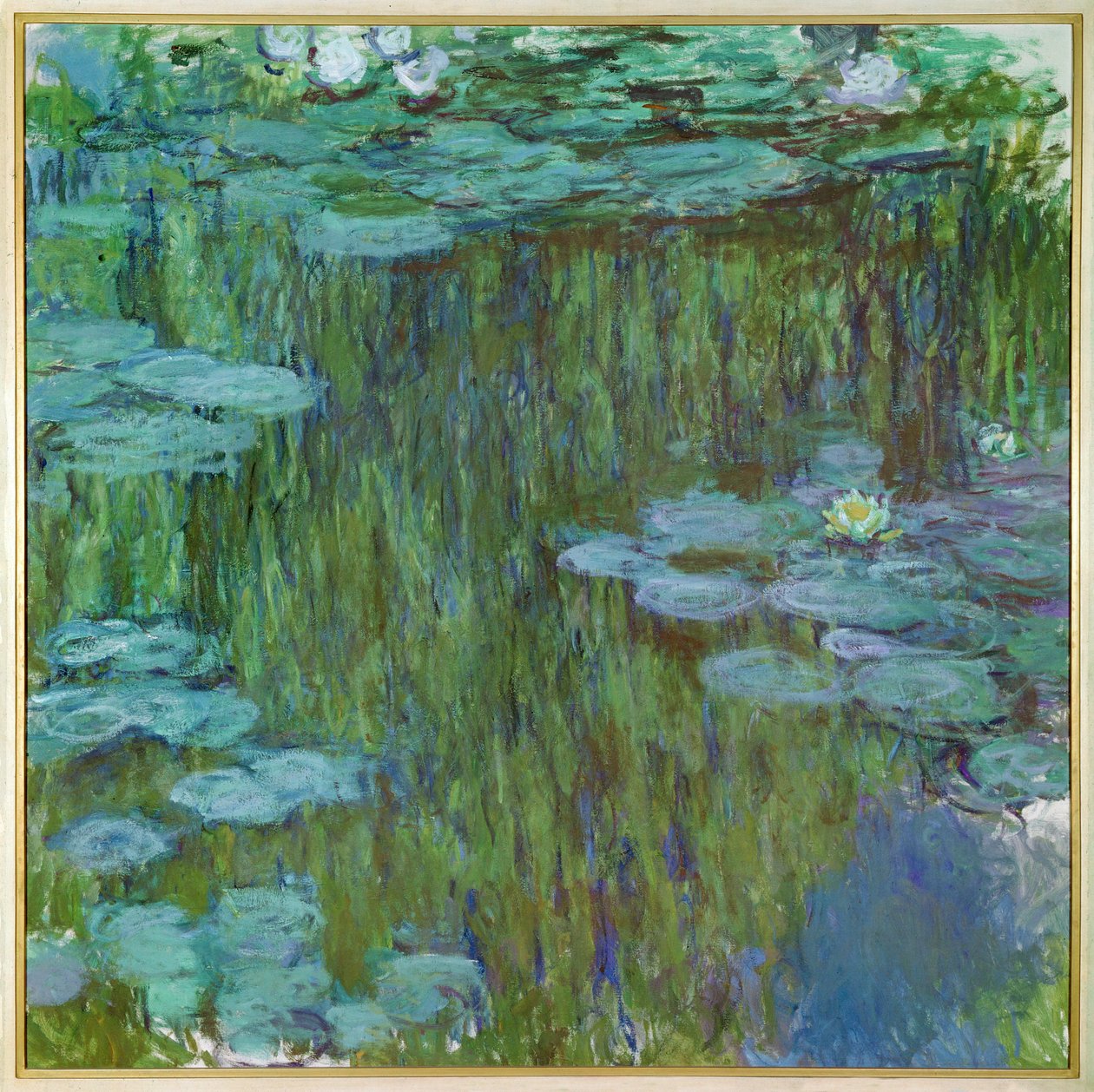 Nympheas a Giverny (tuval üzerine yağlıboya) by Claude Monet