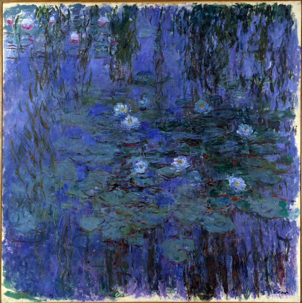 Nympheas bleu Claude Monet (1840-1926) tarafından Tablo 1916 Güneş. 2x2 m Paris, Orsay Müzesi by Claude Monet