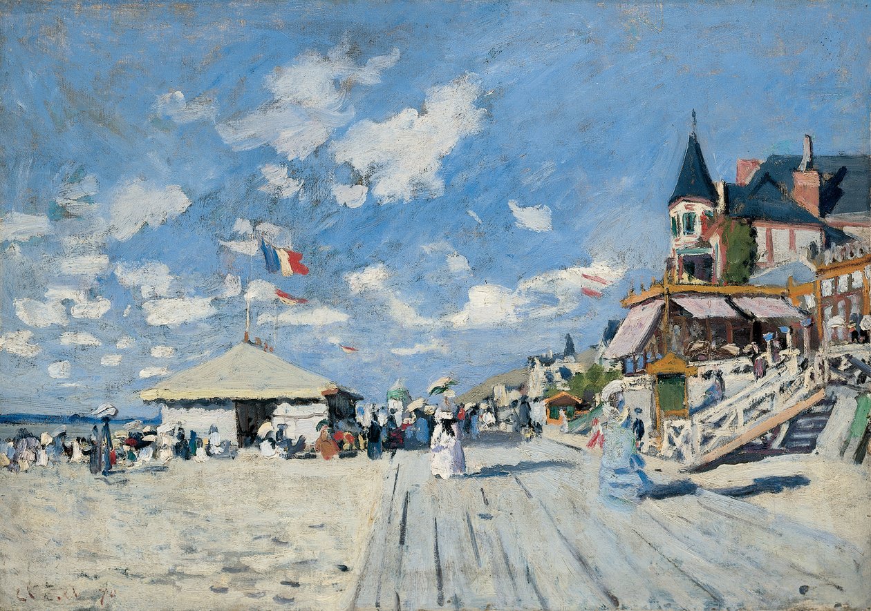 Trouville Sahilinde, 1870 by Claude Monet