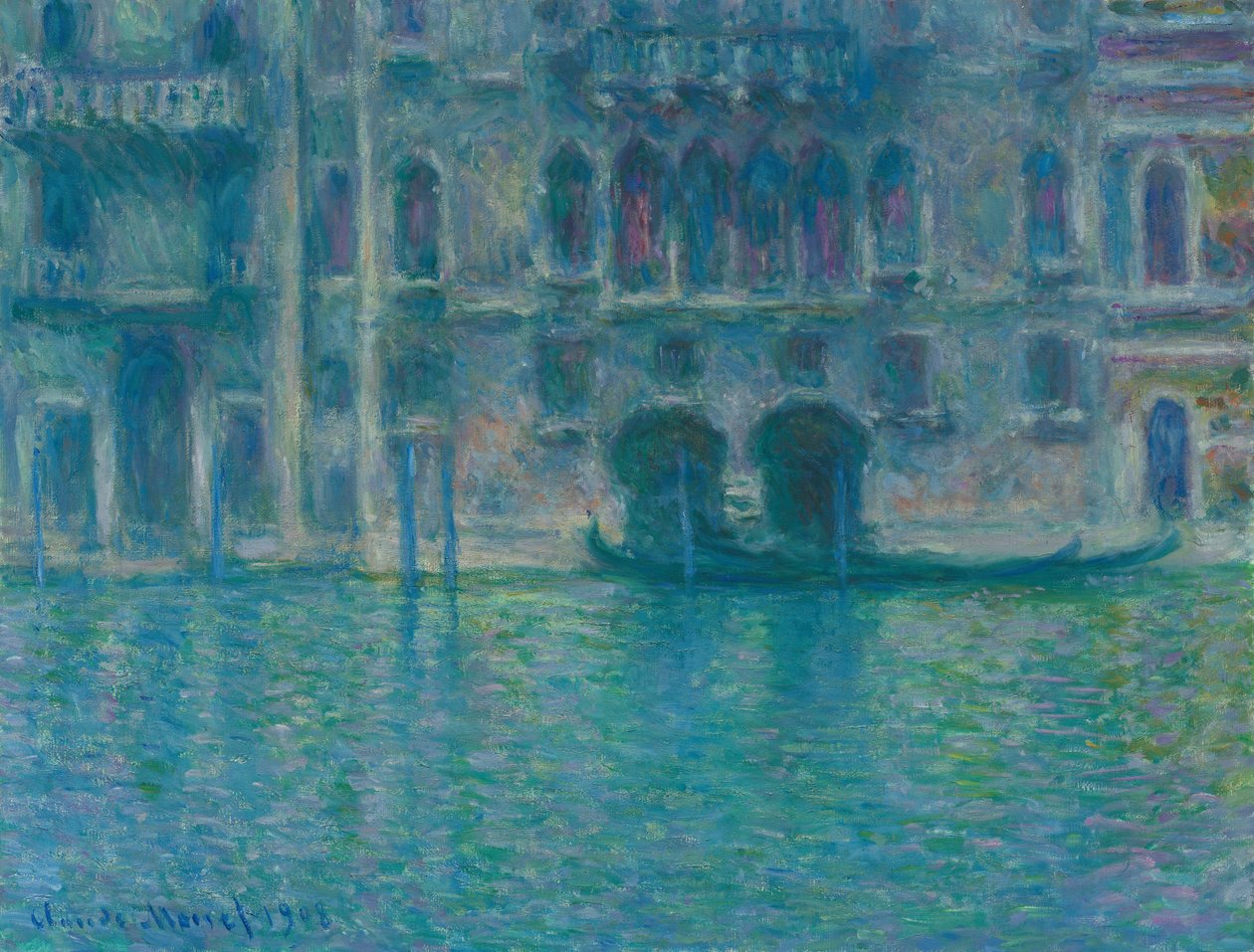 Palazzo da Mula, Venedik, 1908. by Claude Monet