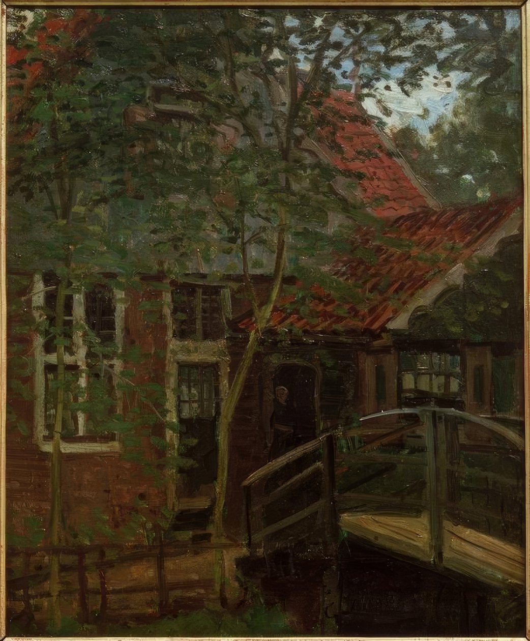 Passerelle ve Hollande, Zaandam by Claude Monet