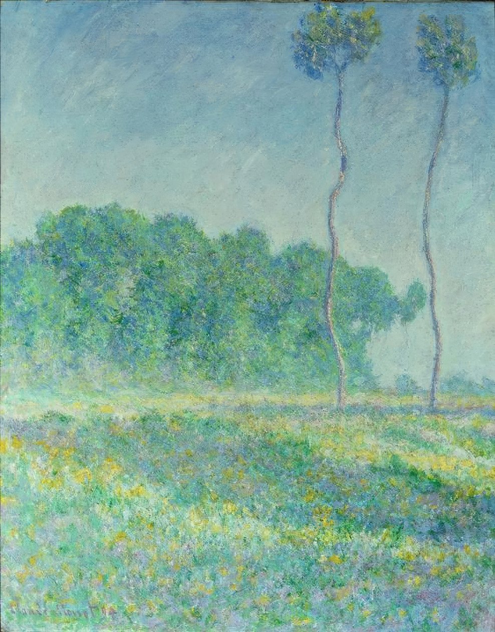 Bahar manzarası by Claude Monet