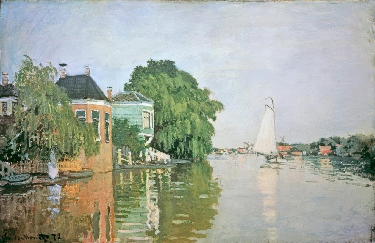 Zaandam yakınlarındaki manzara by Claude Monet